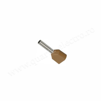 Pini dubli maro pt cablu 2x10mm punga 50buc TE10-14_ST01054
