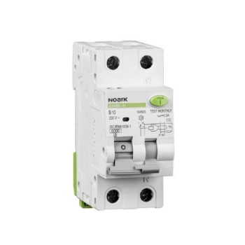 Intrerupator automat diferential Noark 1P+N 25A 6kA 30mA 230VAC IP20 107632 taxa verde 0.28 lei