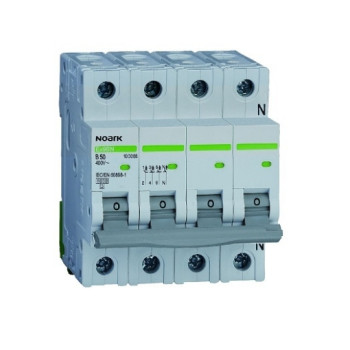 Intrerupator automat Noark 3P+N 32A 6kA 400VAC IP20 100161 taxa verde 0.56