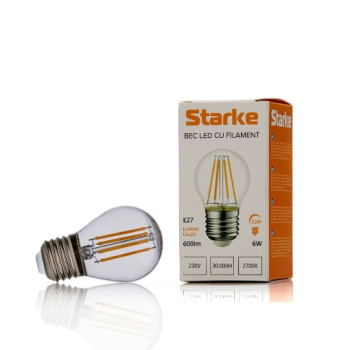 Bec LED Starke Vintage 6W P45 E27 600LM lumina calda ST00728
