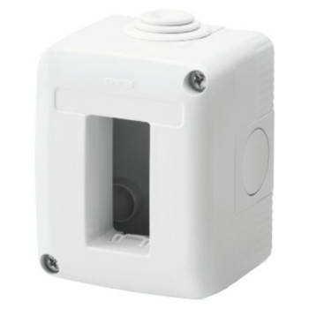 GW Doza aparat orizontala Gewiss System cu montaj aparent 1 modul IP40 GW27001
