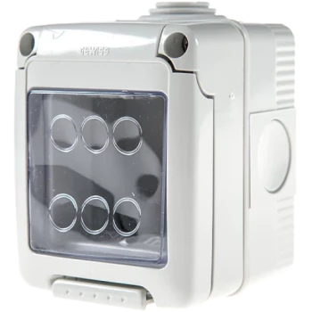 GW Doza aparat orizontala Gewiss System cu montaj aparent 2 module IP55 GW27042