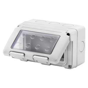 GW Doza aparat orizontala Gewiss System cu montaj aparent 4 module IP55 GW27044