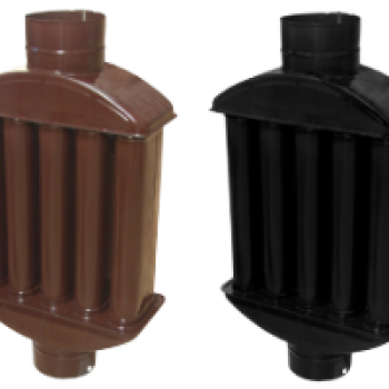 Recuperator Caldura Emailat - D[mm]: 120- C: negru mat