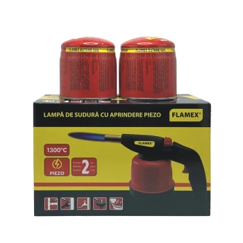 Set lampa gaz aprindere PIEZO + 2 butelii 190gr