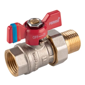Robinet trecere sfera cu fluture PN30, 1/2 FI-FE, F-Power