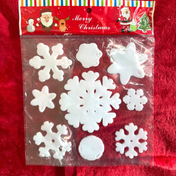 Sticker Craciun de silicon -fulgi de zapada