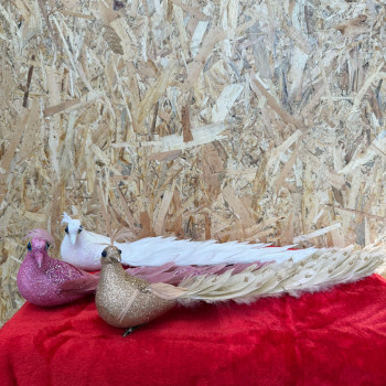 Paun spuma-decoratiune Craciun-mare