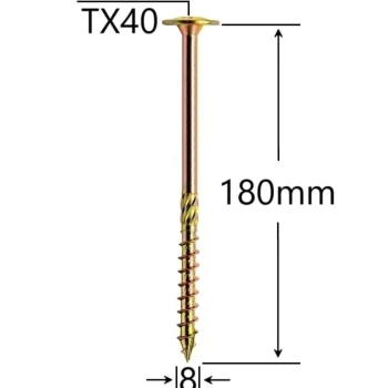 Surub Dulgherie Cap Inc 8x180 TX40 WKCS Bx50
