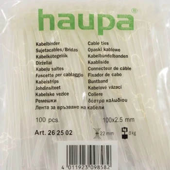 HAUPA FASETE 203x2.5MM ALBE (100BUC/SET)