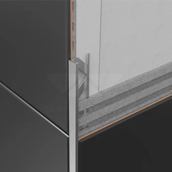 Profil term. aluminiu drept 10mm antracit AN 2.5m S51AN2.5M