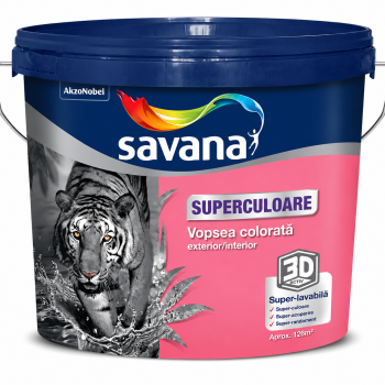 Savana vopsea superlavabila interior baza Pastel 2.25L