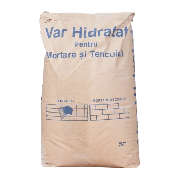 Var hidratat pentru mortare si tencuiala sac maro 20kg  60saci/pal