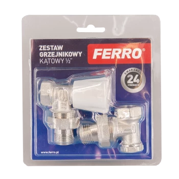 Set robineti radiator tur/retur coltari 1/2"