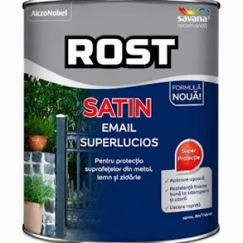 Rost satin email superlucios gri 0.6l