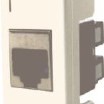 PRIZA MODULARA LAN CAT5E-FTP  ALB 2005 STIL - CU JACKURI  (Incl.Taxa V.=0.06 lei)