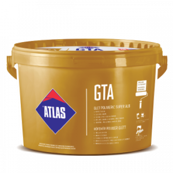 Glet polimeric gata preparat ATLAS GTA super alb 18kg