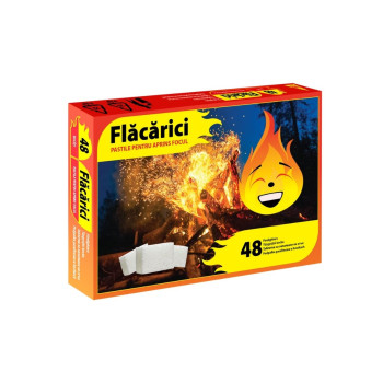 Pastile Pentru Aprins Focul-FLACARICI-48 buc/cutie