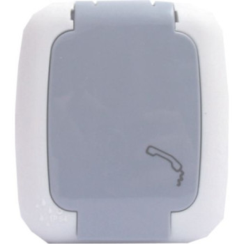 PRIZA TELEFON       PT.GRI/IP54  ELEGANT  (Incl.Taxa V.=0.15 lei)