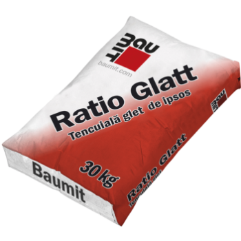 Tencuiala glet de ipsos Baumit RatioGlatt 30kg   35saci/pal