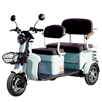 Triciclu Electric Persoane Bancheta Dubla Scorilo TRP1200 / C: Rosu