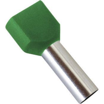 Pini dubli verzi pt cablu 2x6mm punga 50buc TE6012_ST01053