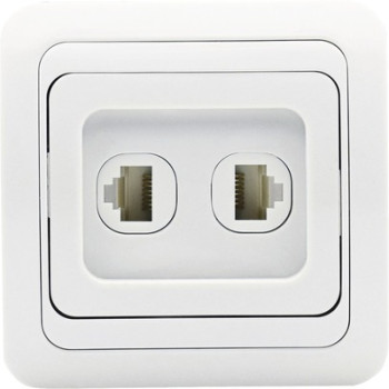 PRIZA DATE 2xRJ45 UTP CAT5E ECO PREMIUM  (Incl.Taxa V.=0.06 lei)