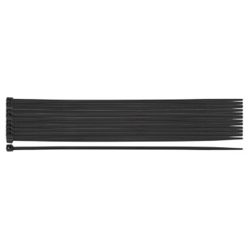 Coliere plastic EXTREME 2,5  200 mm, negru, 20 buc.