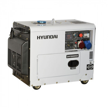 Generator de curent trifazat cu motor diesel HYUNDAI DHY8600SE-T