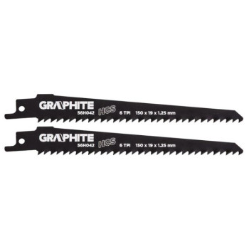 Panza pentru fierastrau sabie HCS 150x19x1.25mm, 6TPI - set 2 buc