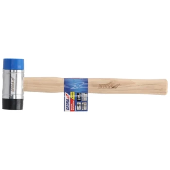 Ciocan pentru tabla 45mm, cap PU/Nylon, maner hickory