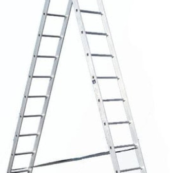 Scara aluminiu culisanta din 2 bucati 2.5MTx2 tronsoane 8 trepte