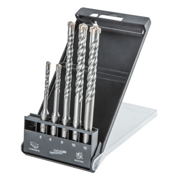 Set 5 burghie zidarie SDS plus 5, 6x110mm+ 8,10,12 x 160mm