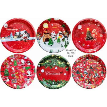 Tava servire 35 cm- Craciun, PVC SD00074